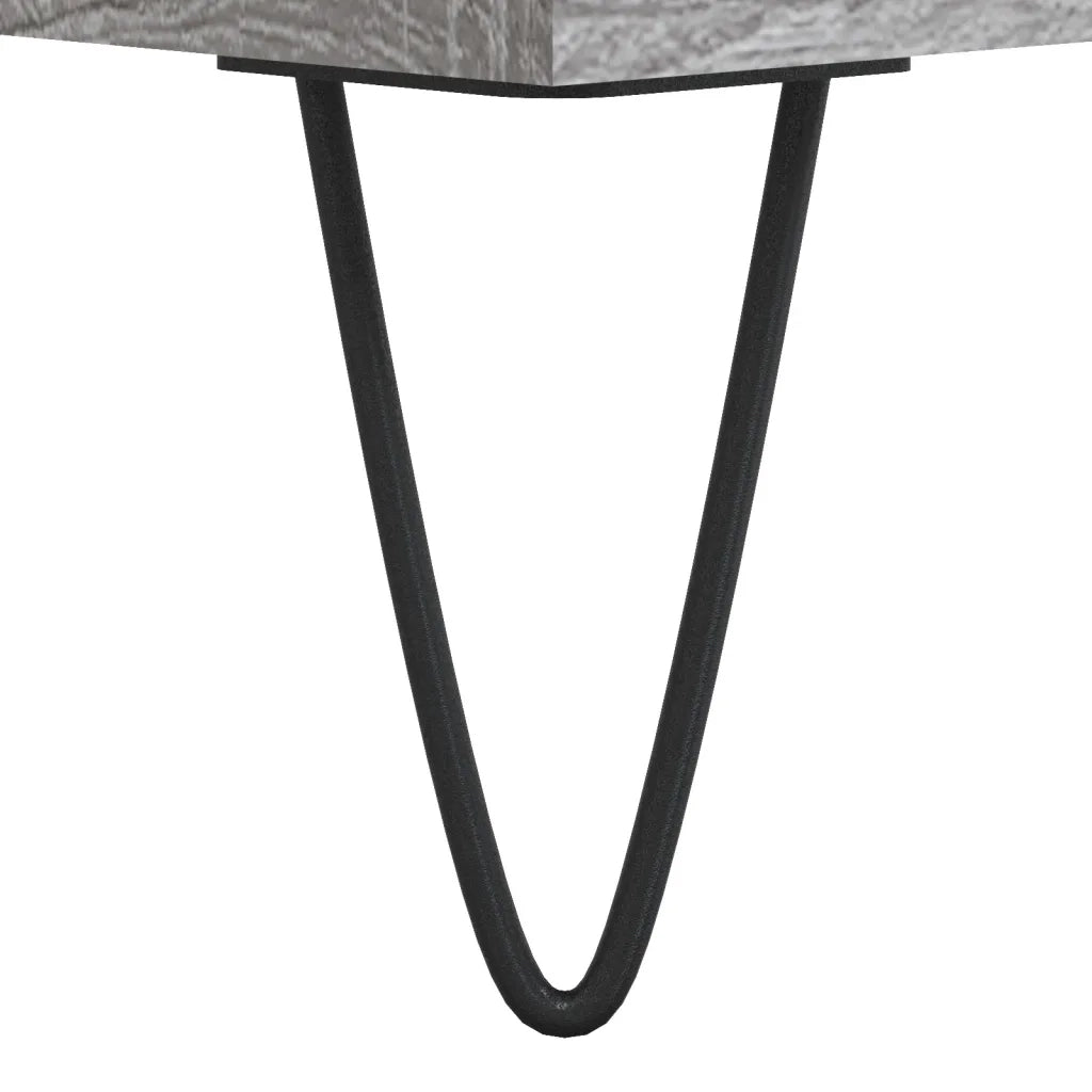 Mobile Porta Dischi Grigio Sonoma 100x38x48cm Legno Multistrato 831754
