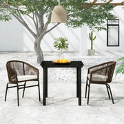 Set Mobili da Pranzo per Giardino 3 pz Marrone 3099227