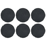 Pietra da Passo 6 pz Nero ? 45 x 1,8 cm Gomma CFW3419146
