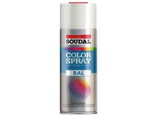 COLOR SPRAY SMALTO ACRILICO SPRAY- - ml.400 - grigio luce RAL 7035 (155529) - 6 pezzi SOUDAL