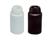 PORTALAMPADA E14 TERMOPLASTICO LISCIO- - colore nero - 10 pezzi