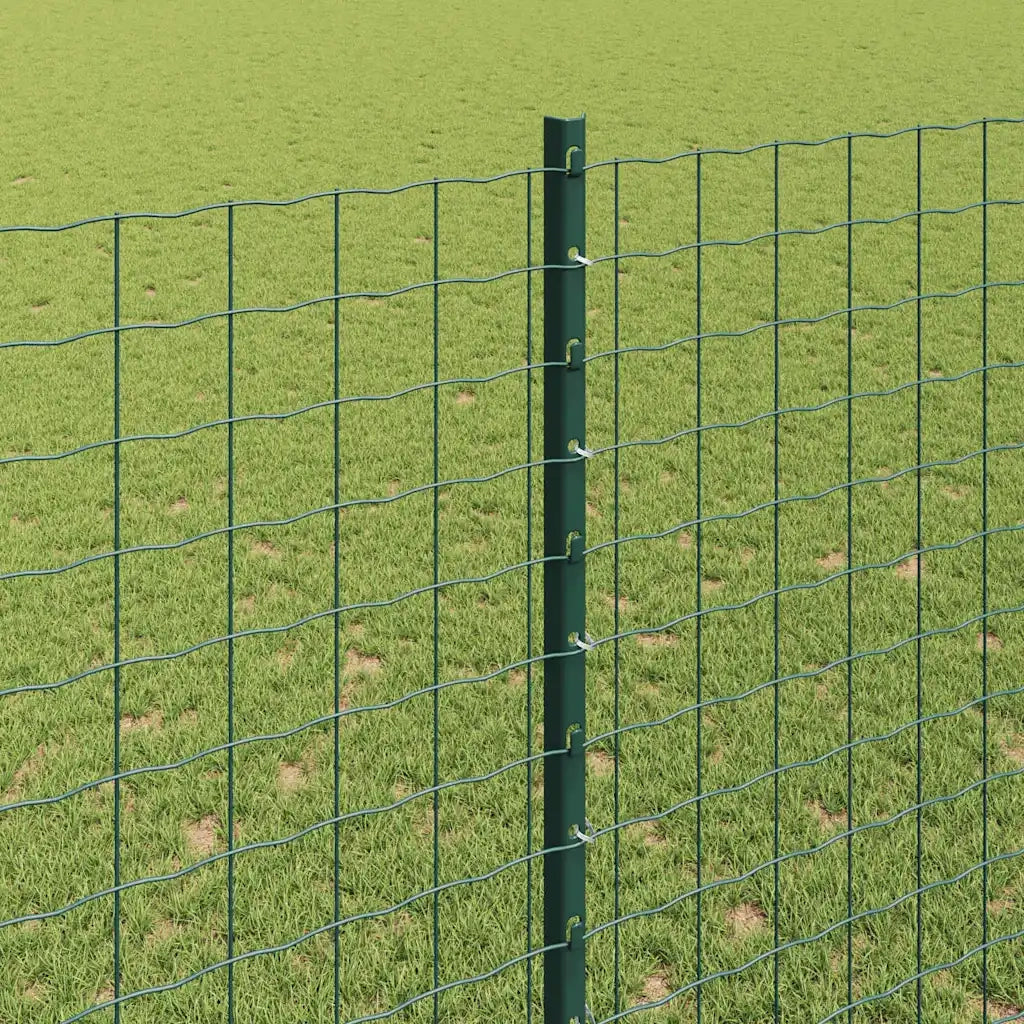 Palo della recinzione 44 pcs Verde 200 cm Acciaio 3335925