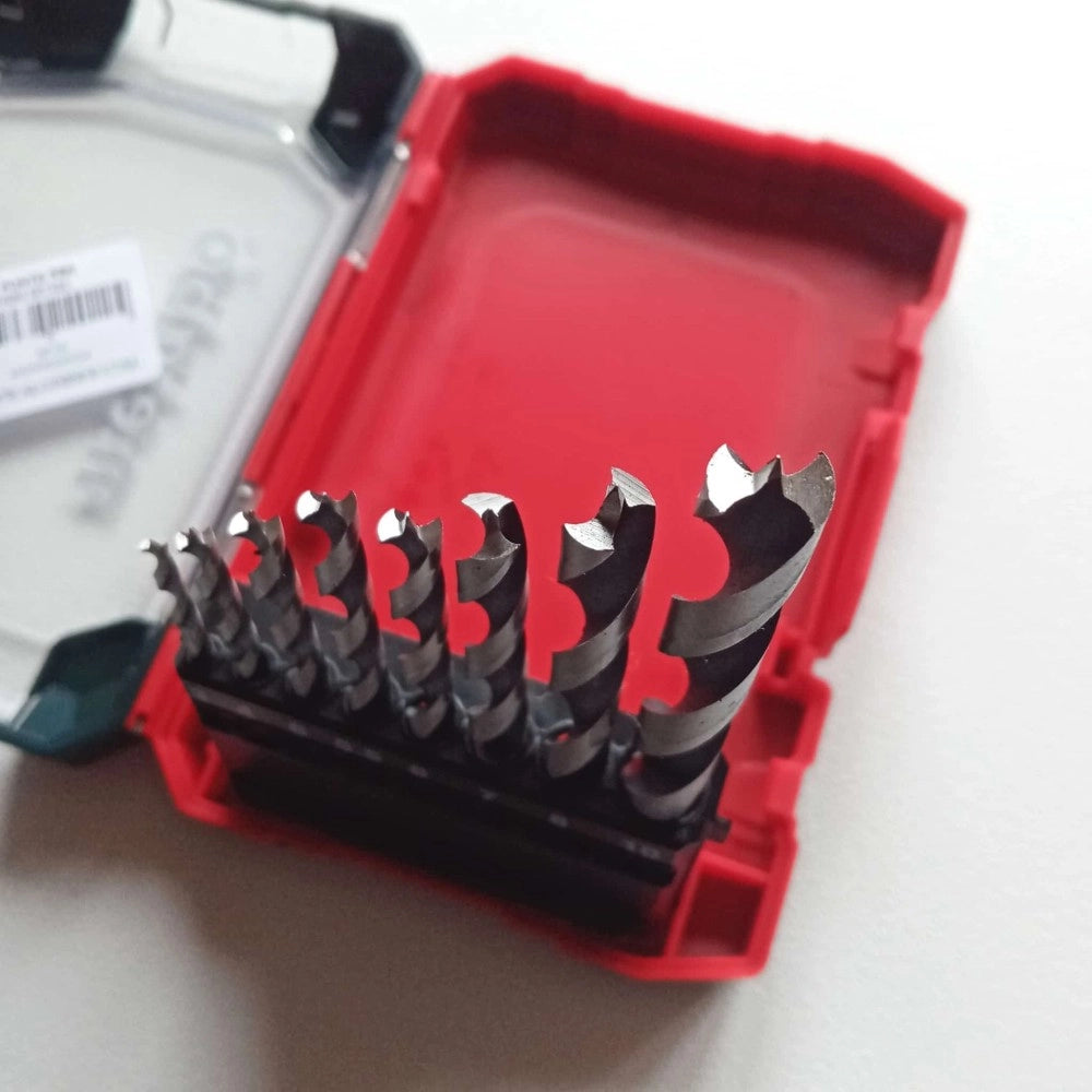 Metabo set 8 punte per legno a 2 taglienti attacco normale