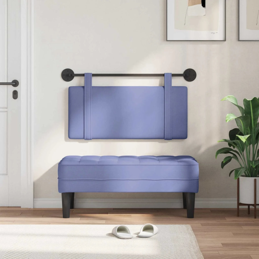 Testiera | Testata sospesa Blu jeans Tessuto
