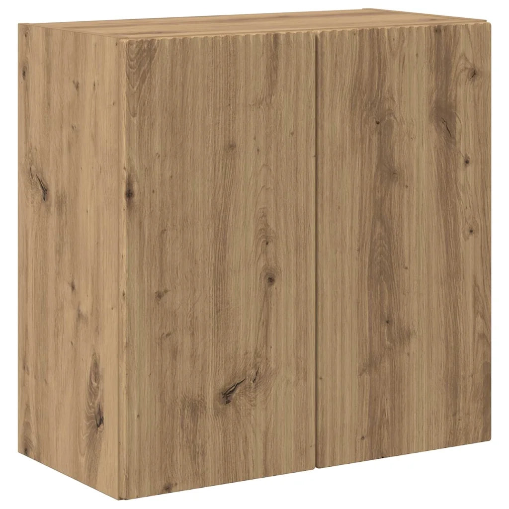 Mobile TV da parete-Mobile TV a Muro-Credenza TV Rovere artigianale 59,5 x 31 x 60 cm