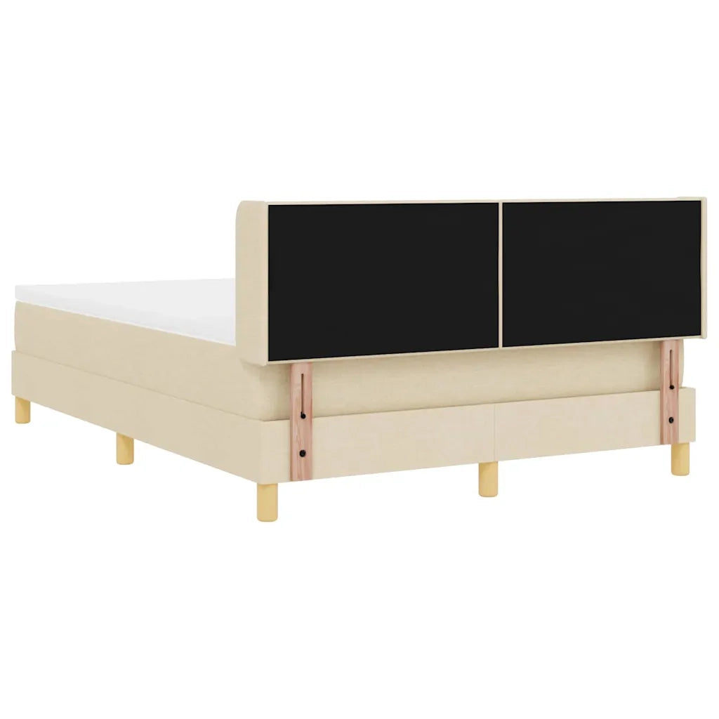 <strong>Letto a Molle< / strong> Crema 140 x 200 cm Tessuto