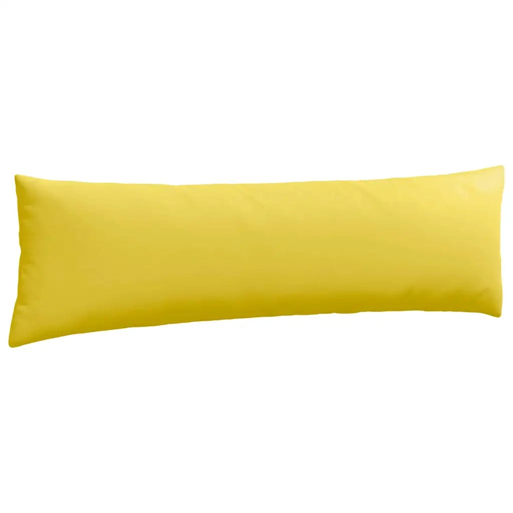Cuscini da Divano 2 pcs Giallo Chiaro 145 x 40 cm Tessuto 42013834