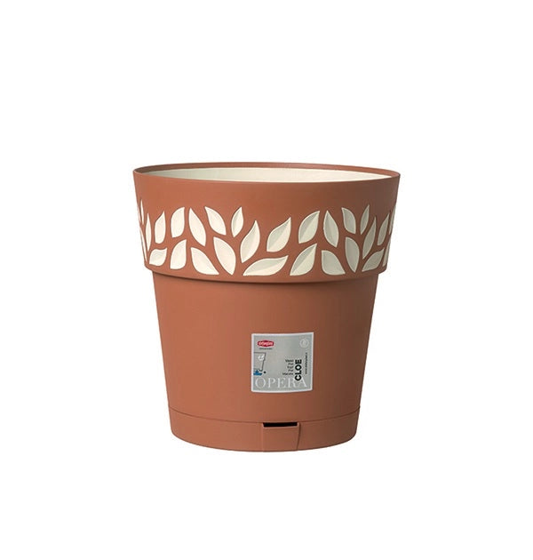 Vaso per interni ed esterni opera cloe Terra 25 x 25 cm