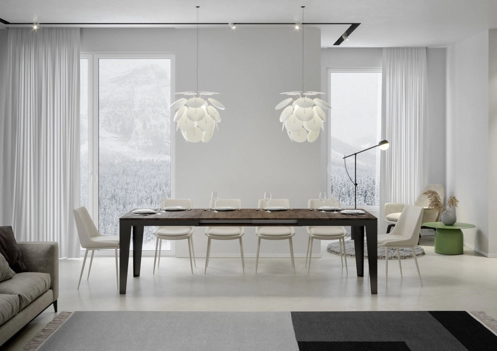 Tavolo Allungabile 160-420x90x77 cm Flame Evolution Noce