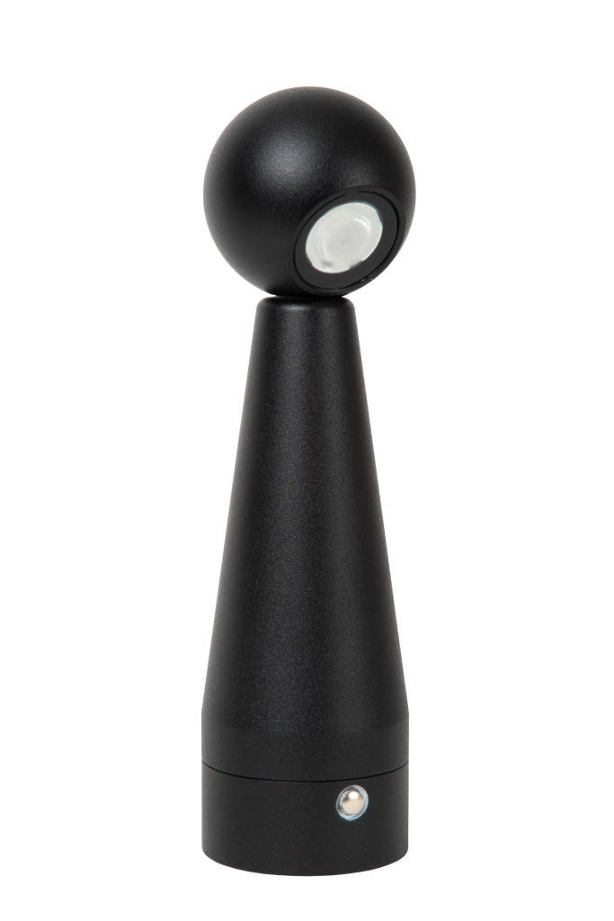 Lampada da tavolo LED integrato nera Lucide IPSOS
