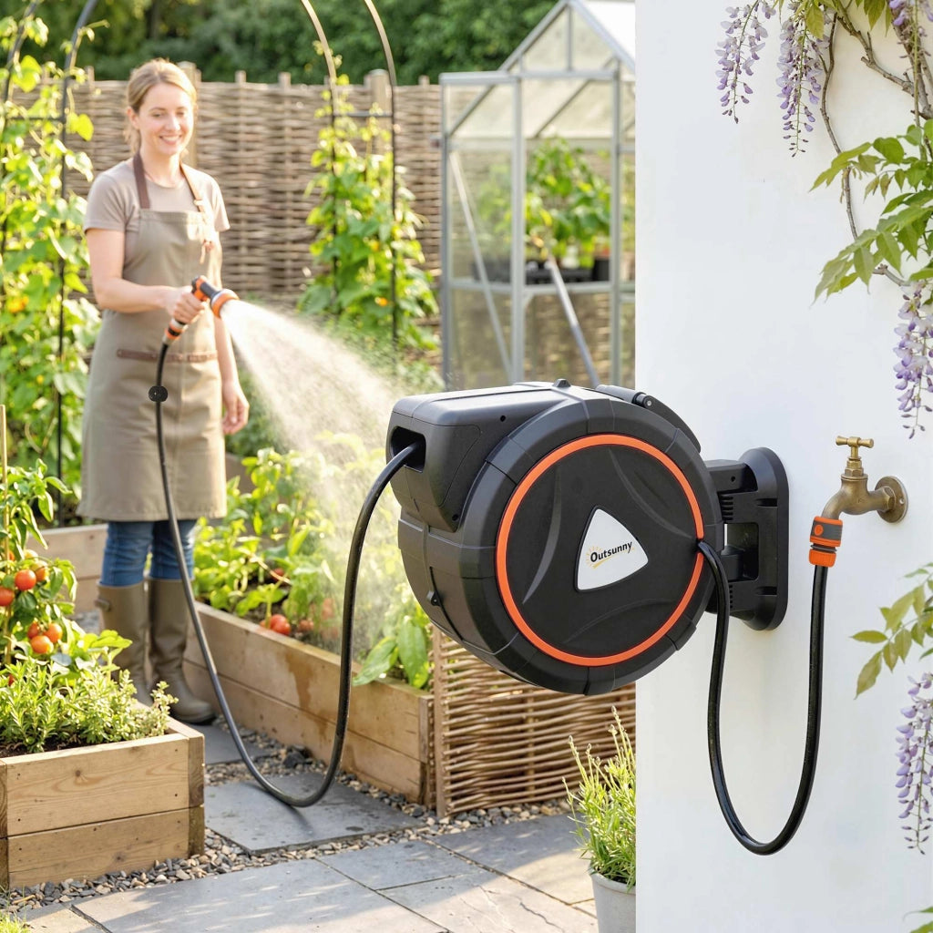 Avvolgitubo Automatico Retrattile 23+2m ¨C Xylo ¨C 12 Modi Spruzzo Arancione