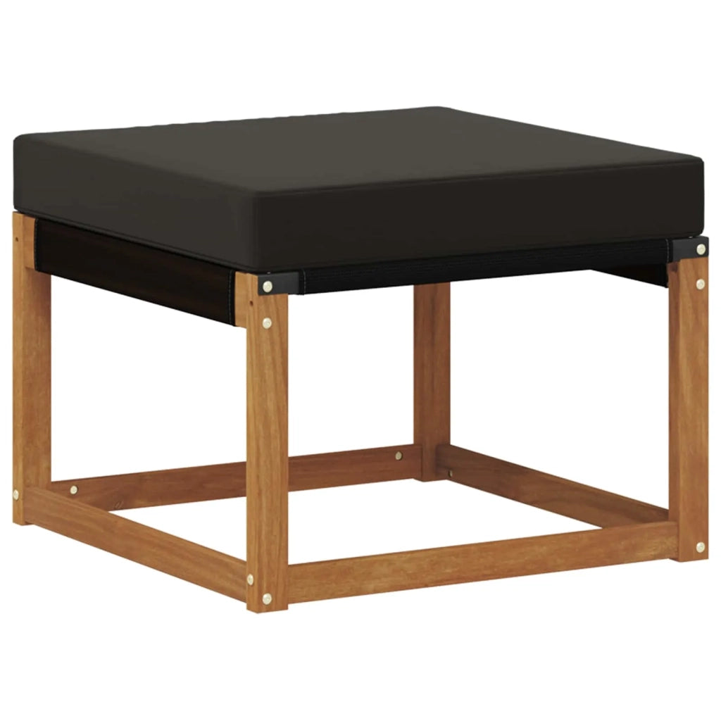 Set di divani da esterno con cuscino 9 pcs Naturale e Nero 3382164