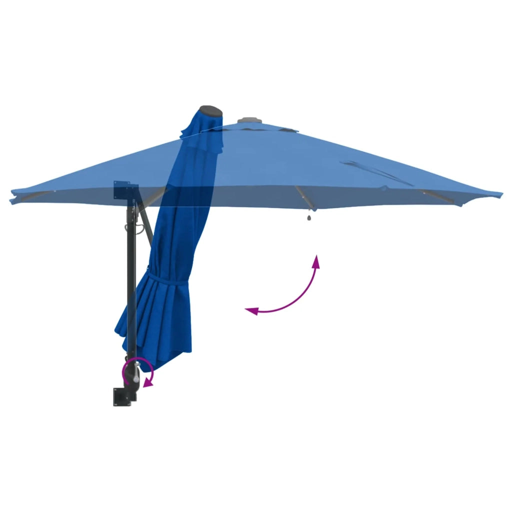 Ombrello | Parasol da giardino Azzurro 248 x 248 x 148 cm