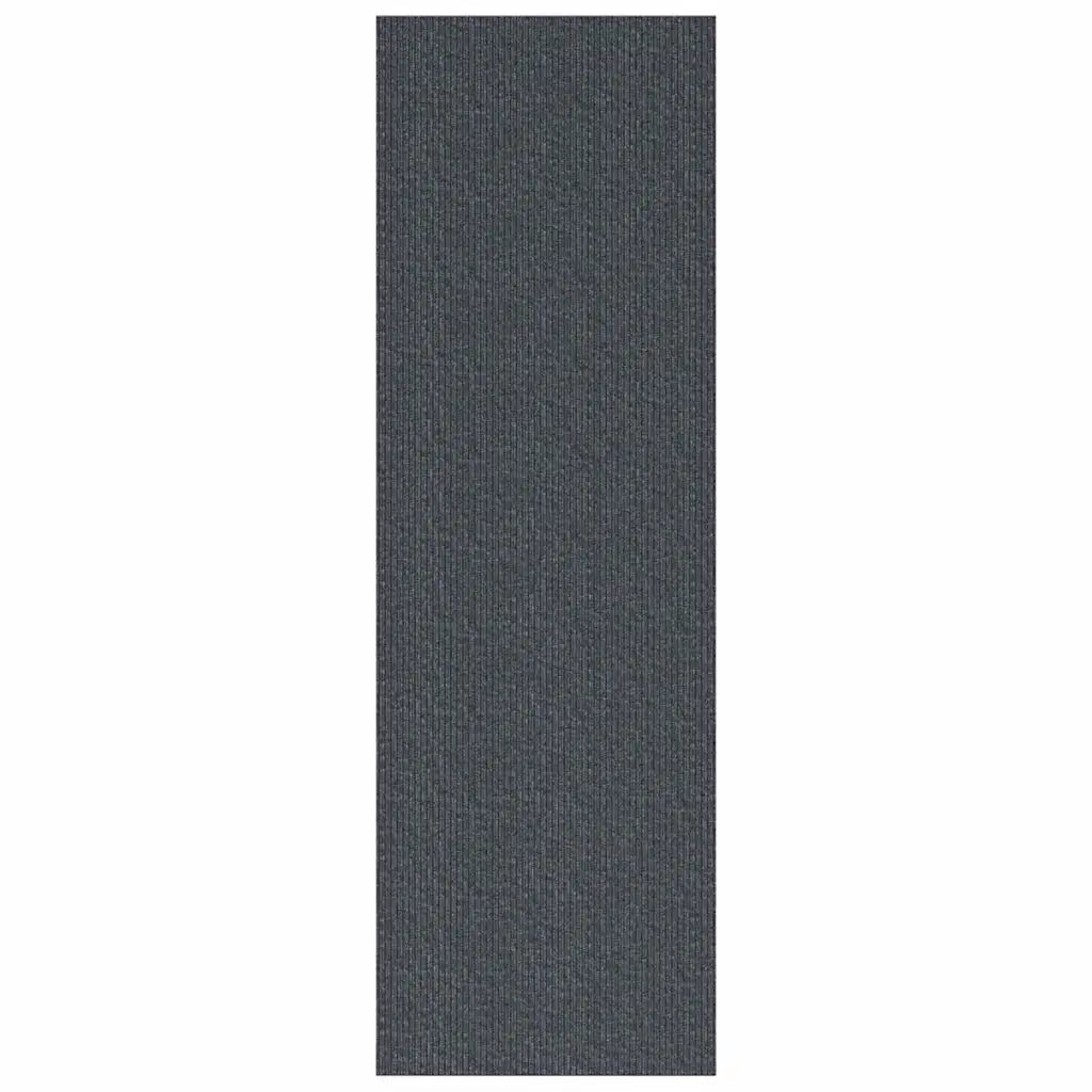 Runner in Moquette | Runner Tappeto Grigio 80 x 250 cm Tessuto