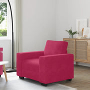 Divano Sedia Rosso Vino 100x77x82 cm Velluto 4105251