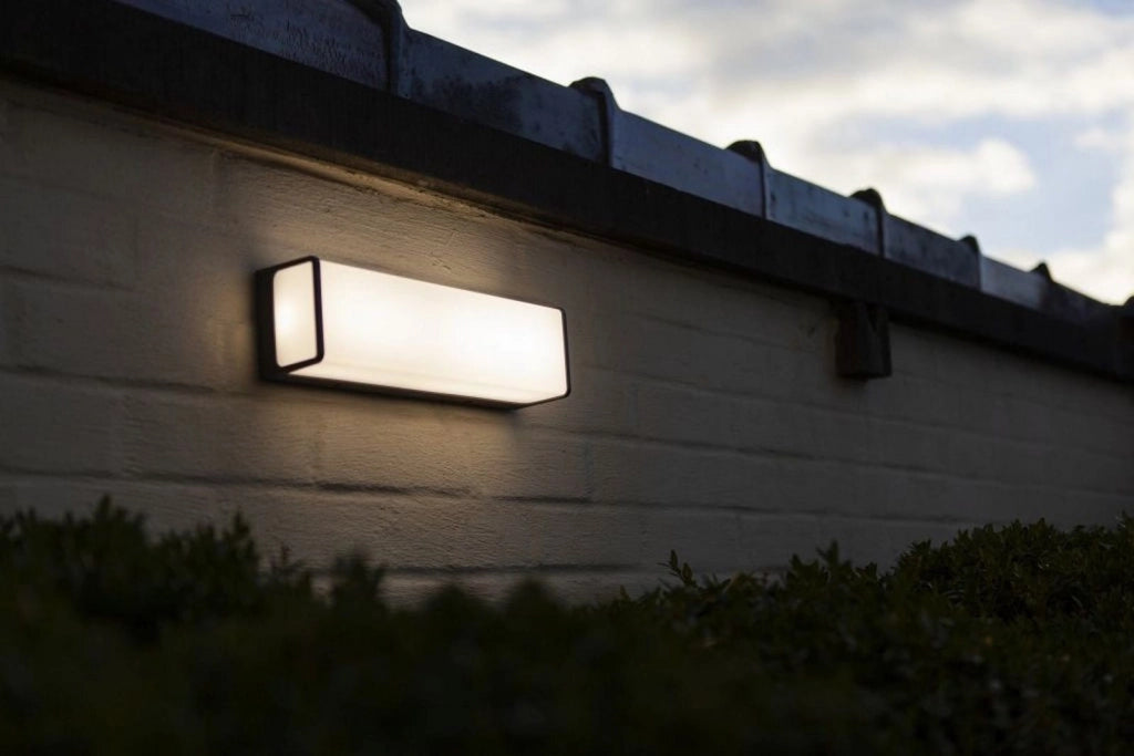 Applique esterna LED Lutec DOBLO grigia 34W IP54 4000K