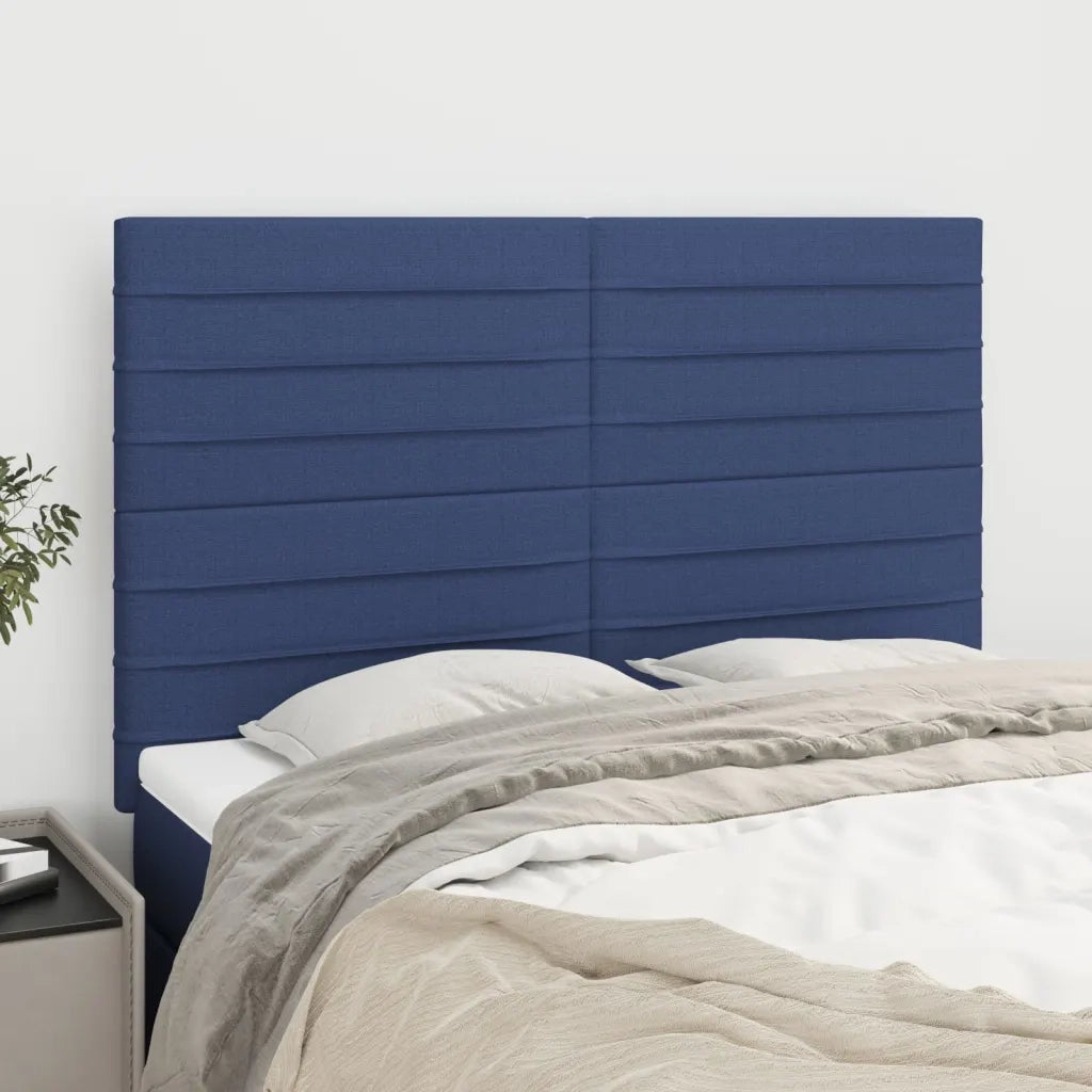 Testiera Blu 144x5x118/128 cm Tessuto 3116476