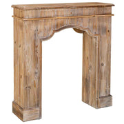 Cornice per camino in legno marrone 100x29x110h cm