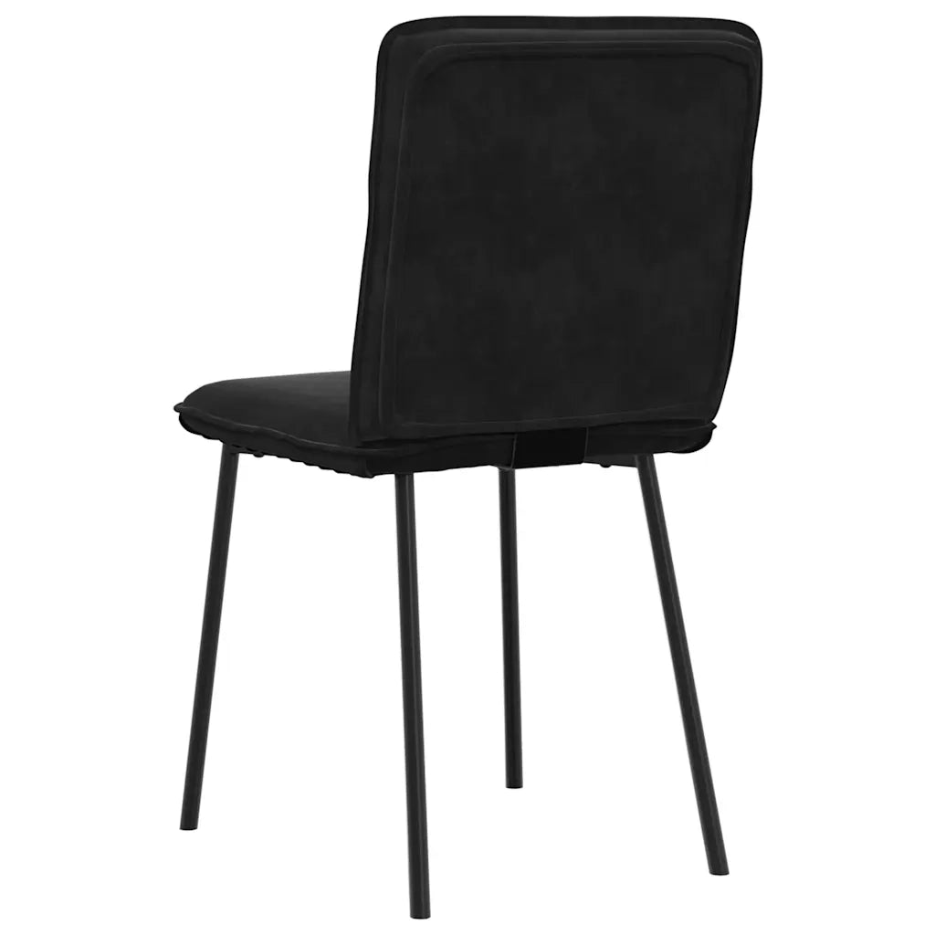 Sedie da Pranzo 2 pz Nere in Velluto 4101215