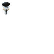 Piletta lavabo click-clack senza troppopieno FANCY Nero