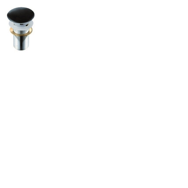 Piletta lavabo click-clack senza troppopieno FANCY Nero