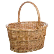 Cesto in vimini marrone 42x30x22/42h