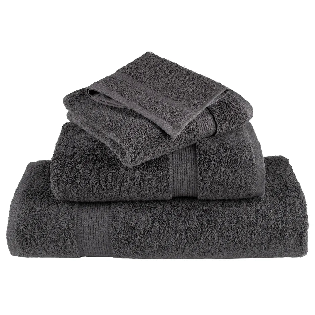 Set ASciugamani SOLUND 12 pz Antracite 600 gsm 137571