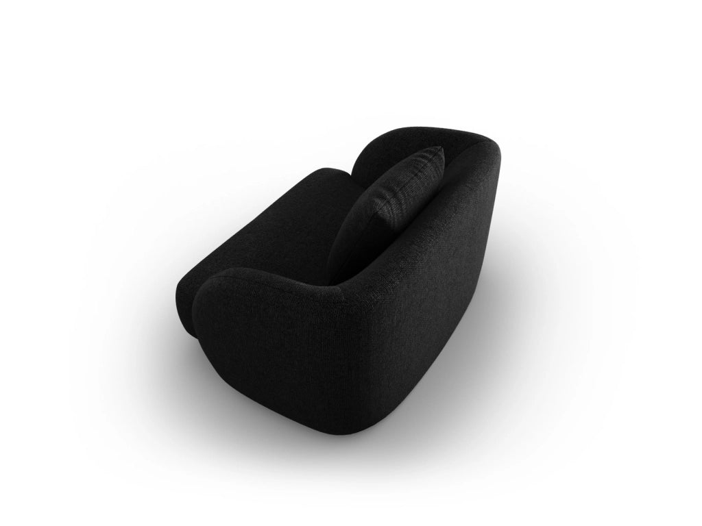 Cosmopolitan Design - Poltrona "Tulum" in ciniglia nero 