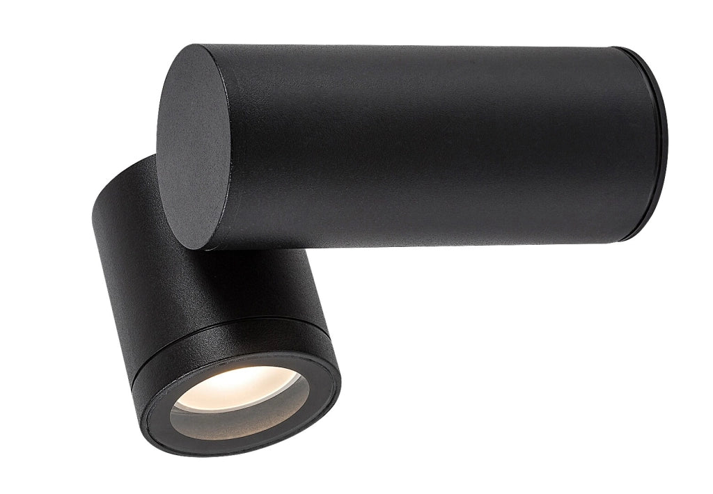 Applique esterna nera moderna orientabile GU10 IP44 Rabalux Enol