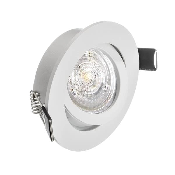 Faretto incasso tondo bianco alluminio GU10 40W EKZ336 Eko-Light