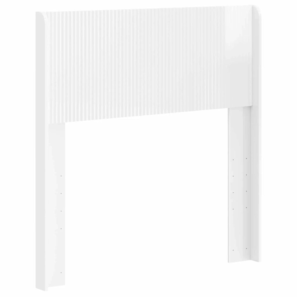 Testiera Letto Bianco Lucido Legno ingegnerizzato 889759