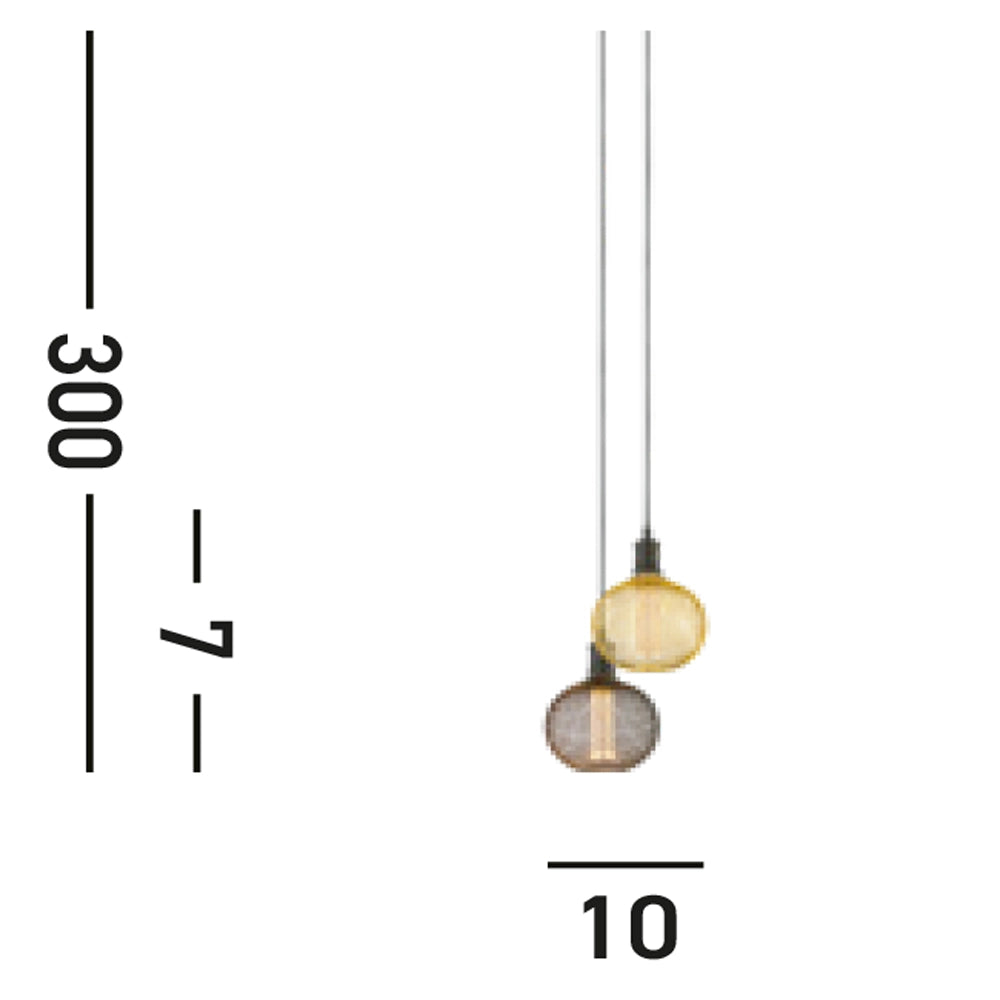 Sospensione Contemporanea Adjustable Acciaio Nero Alluminio 1 Luce E27