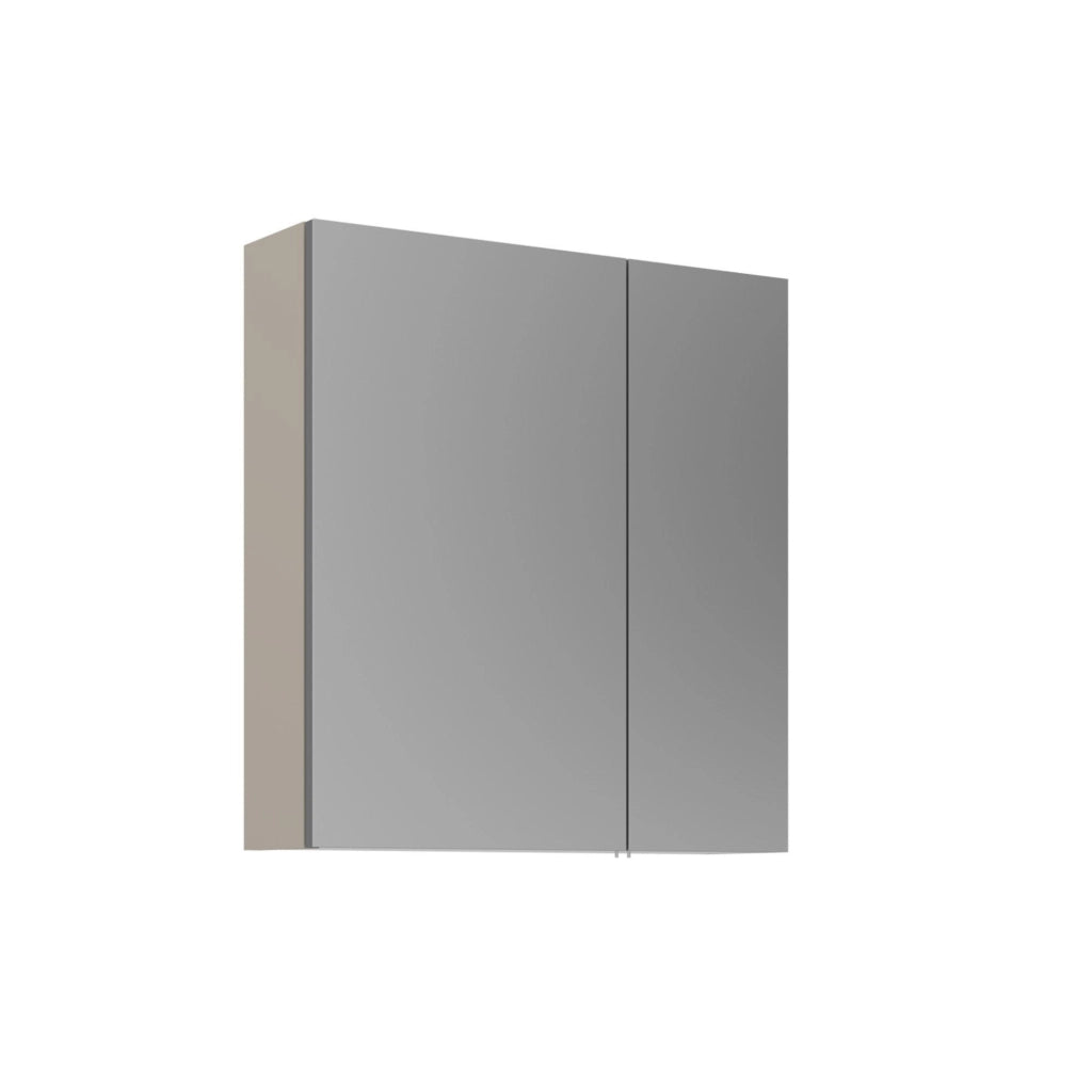 Mobile da bagno con specchio "Desna 60" - 60 x 16 x 66 cm - Sabbia