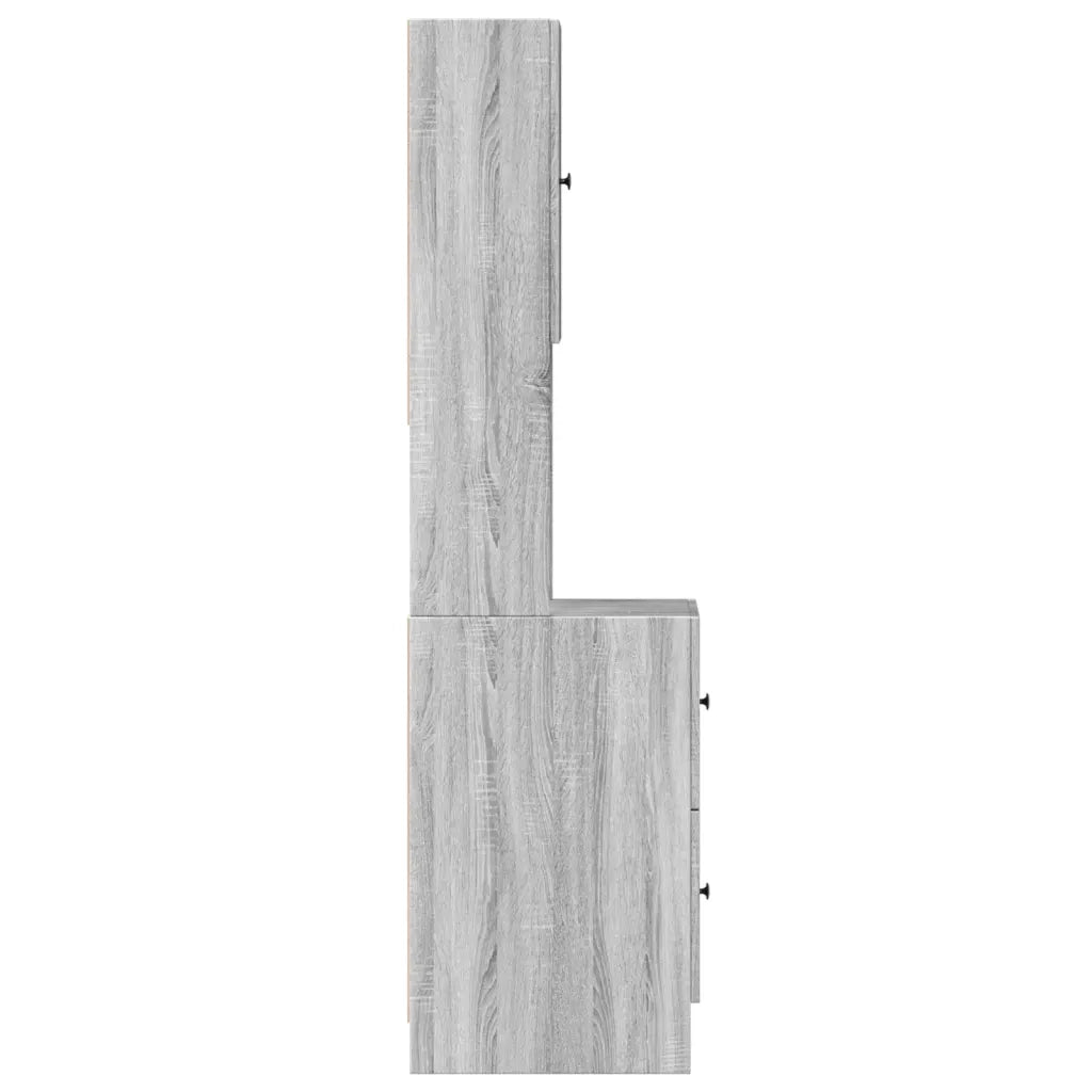 Pensile da cucina | Mobile da Cucina Grigio Sonoma 35x50x180cm in Legno Multistrato