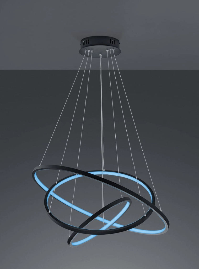 Lampada a sospensione LED Trio Aaron Ø80 antracite