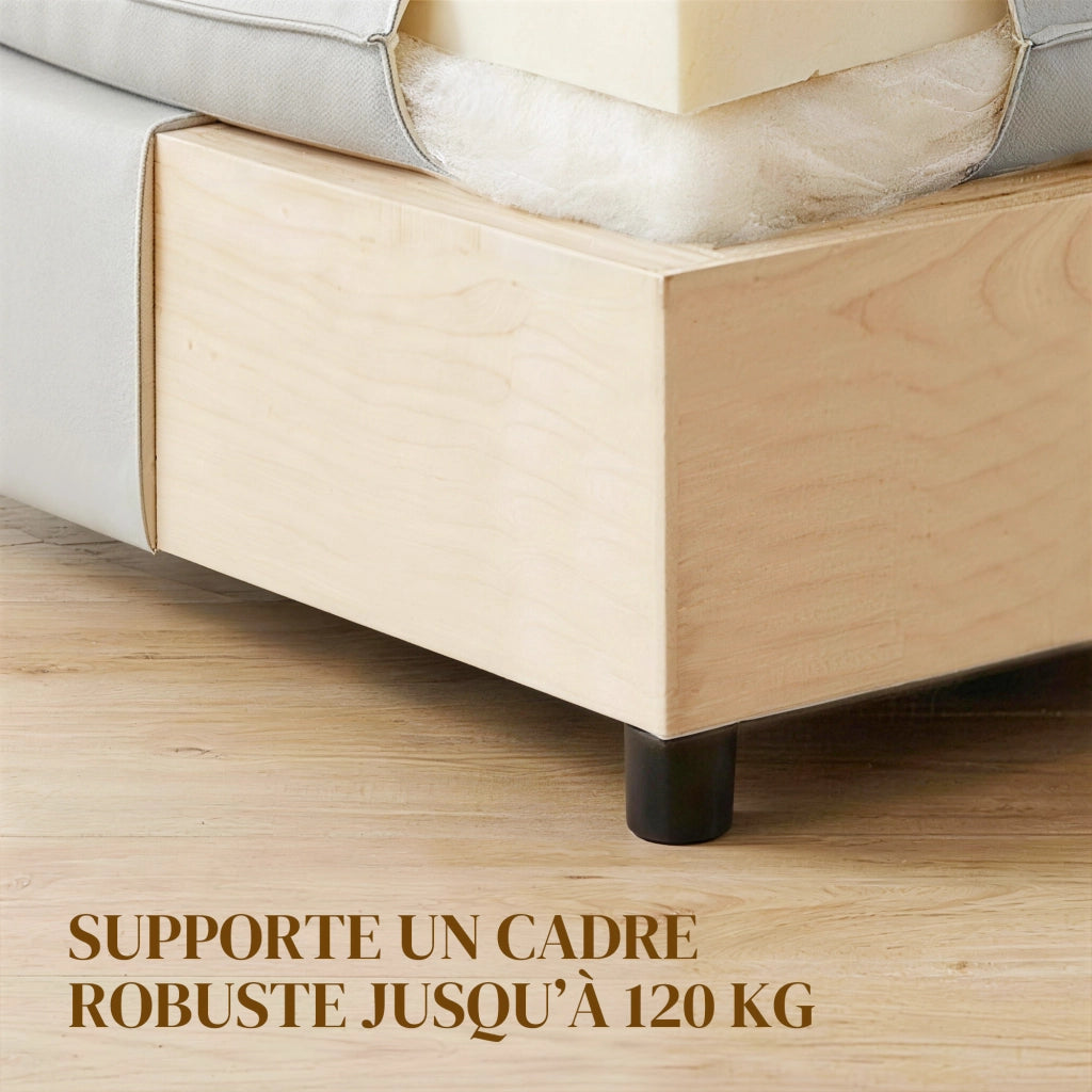 Pouf con gambe in plastica ¨C Minimal ¨C Grigio 75x75x40 cm