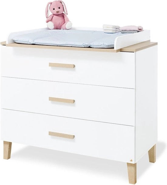 Commode per Bambino - Disegno Versatile - Dimensioni 110 cm x 77 cm/56 cm x 101 cm, Altezza Regolabile 93 cm