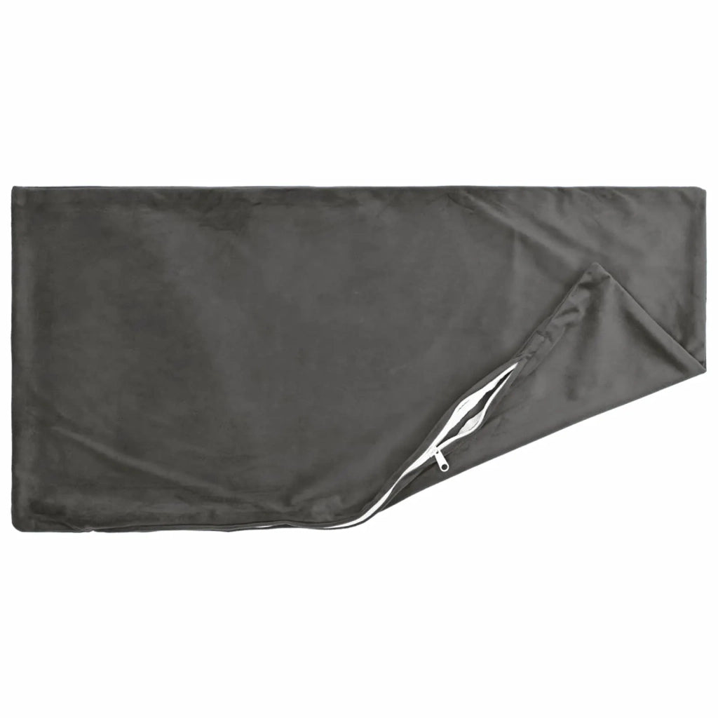 Federa 2 pcs HEERLEN Grigio Scuro 50 x 80 cm Velluto 911905