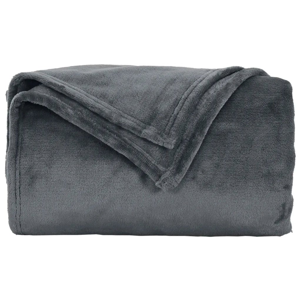 Coperta Grigio scuro 150 x 200 cm Panno