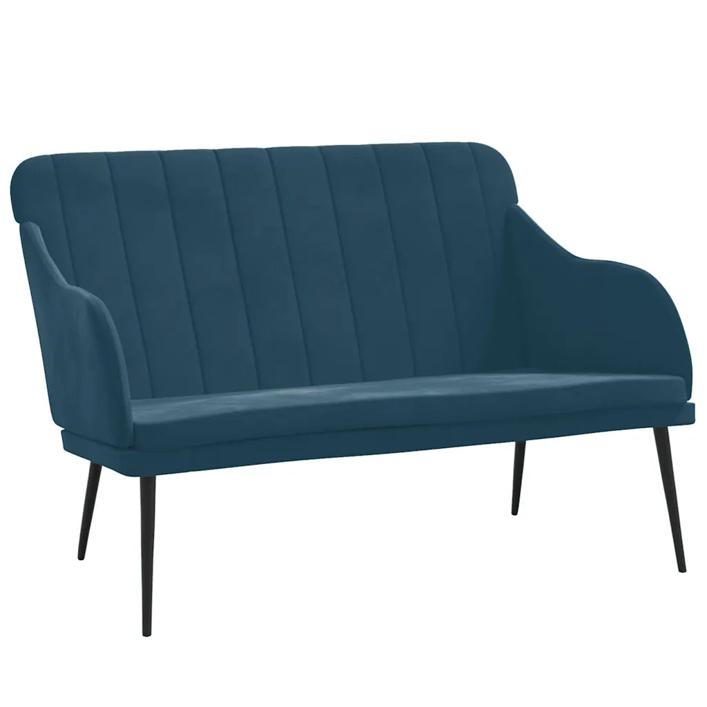 Panca-Sgabello Blu 110x76x80 cm in Velluto 215708