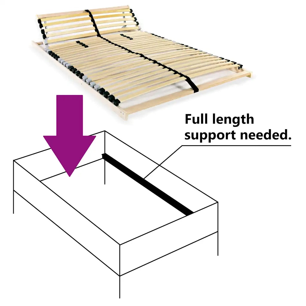 Rete a Doghe 7 Zone senza Materasso con 28 Doghe 120x200 cm 246453