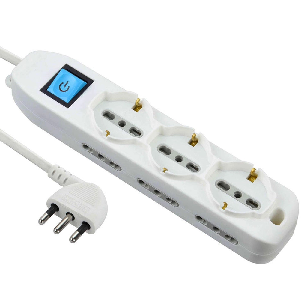 Multipresa con Interruttore 3 Schuko + 6 BIVAL.10 16A 62002 Electraline