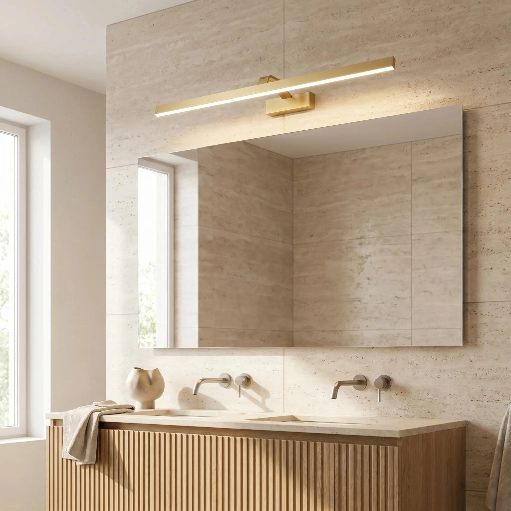 Applique Da Bagno Led Swe009-1w 73cm Brush Gold