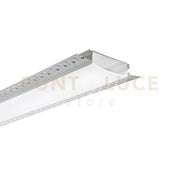PROFILO GORIZIA ALLUMINIO E OPALE CON TAPPI INCLUSI 200X10,5X1,7CM