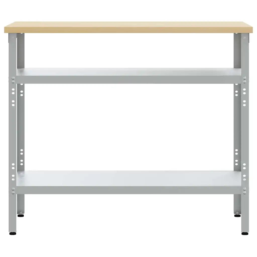 Piano di lavoro con lo scaffale Grigio 100 x 55 x 85 cm 4103457