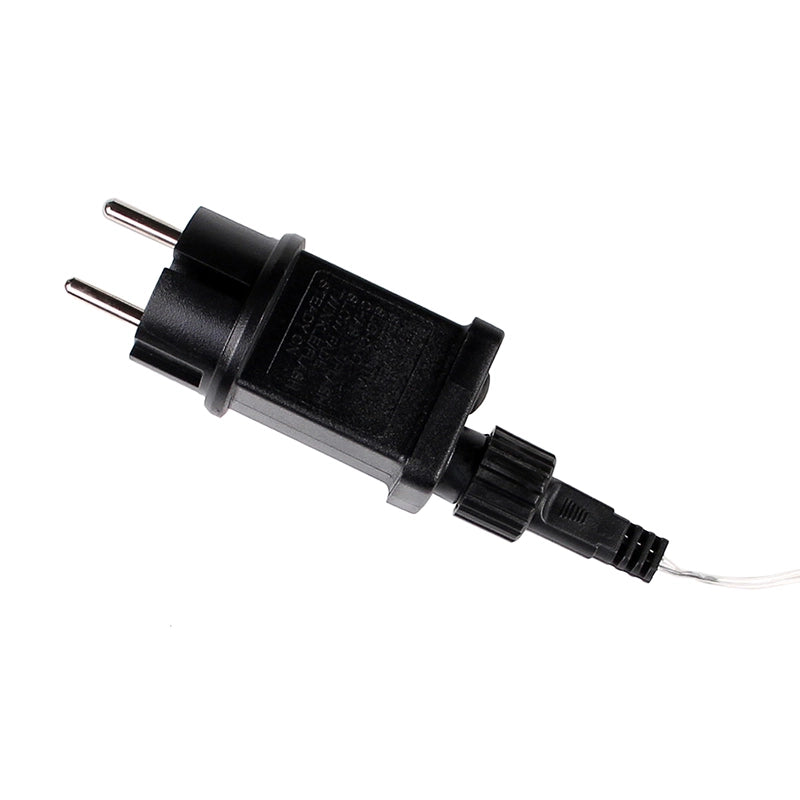 CATENA LED 500 LUCI VERDE ACQUA CAVO TRASPARENTE 25 METRI 8 GIOCHI DI LUCE - IP44 PER INTERNI ED ESTERNI