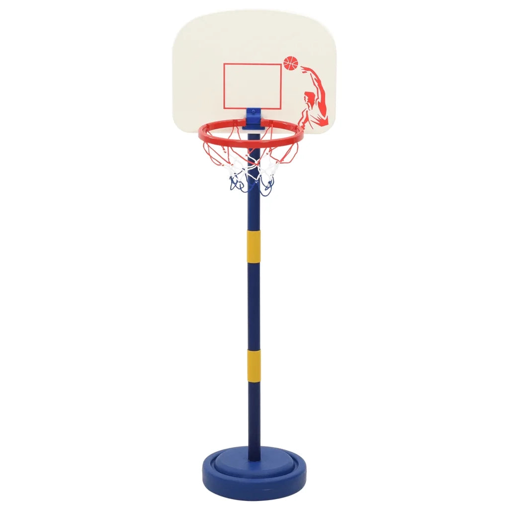 Stand da Basket con Palla e Pompa Regolabile Altezza 90/121 cm CFW2285612
