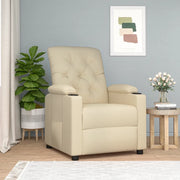 Poltrona Reclinabile in Tessuto Crema 339111