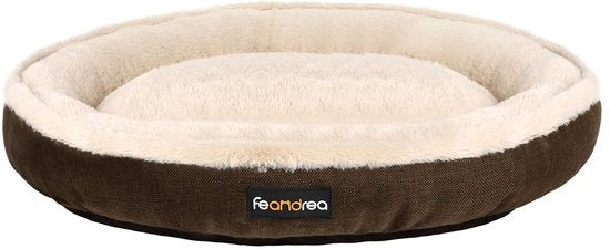 Letto per cani, cuscino per cani, letto per gatti, donut, Ø 75 cm, marrone PGW075C01
