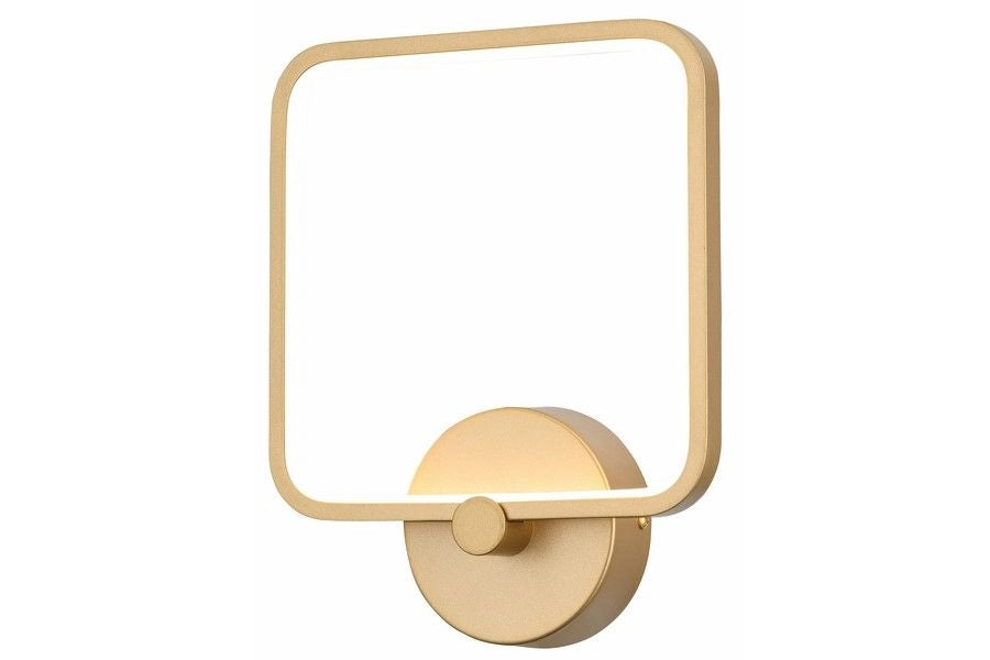 Applique Anaya quadrata oro LED 12W 4000K Reality